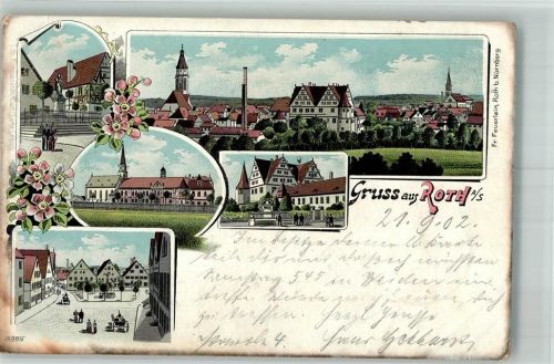 Roth 1902 Kirche Zu unserer Lieben Frau Denkmal