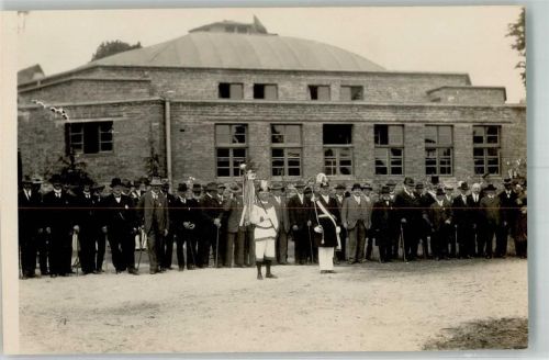 Mengeringhausen Schützenumzug um 1930 Gruppenaufnahme Ort handschriftlich