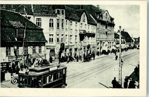 Libau Straßenbahn Straße Geschäft