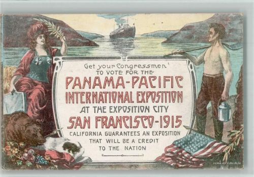 San Francisco BOAKC Panama-pacific international exposition 1915 Bär Fischer Dampfer Union Jack