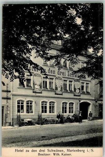 09496 O9340 Marienberg , Erzgeb - Hotel zu den drei Schwänen