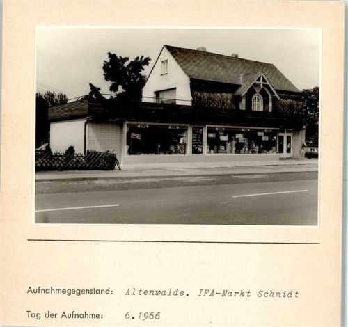 Altenwalde Foto montiert auf Karton IFA-Markt Schmidt