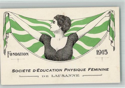 Lausanne Losanna Fondation M.M. Berlingcourt , Frauensport Societe Education Physique Feminine Frauenbewegung 1915 BOAKC