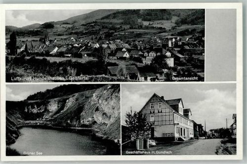 Hundelshausen Grüner See Geschäftshaus H. Gundlach Oldtimer