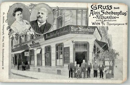 Wien Gasthaus Alois Scheibenpflug Zum Landsturm Spengergasse 11 Eckschäden
