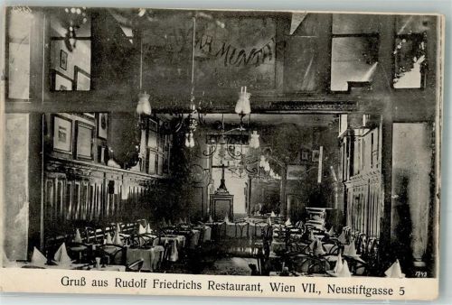 Wien 1922 Gasthaus Friedrich Neustiftgasse 5