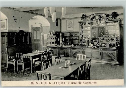 Flensburg 1908 Gasthaus Harmonie Gaststube Tresen