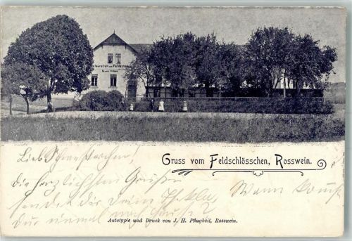 Roßwein 1904 Gasthaus Feldschlößchen