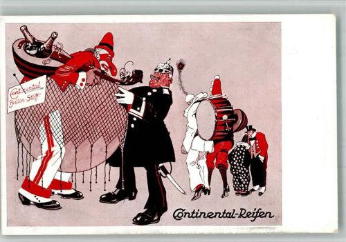 Hannover Ballon Stoff Humor Clown Pressefest 1924