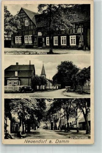 Gardelegen Posthilfstelle Neuendorf Kirche Schule Gasthaus Pätzholz