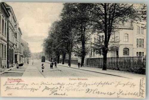 Schwelm 1904 Osten-Strasse Strassenbahn