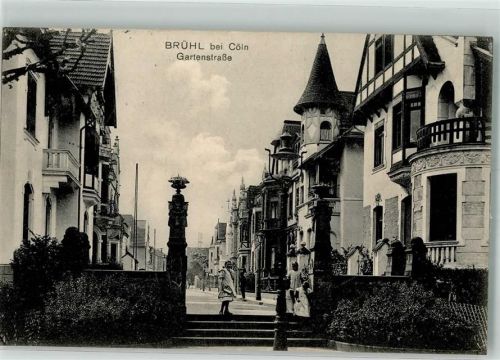Brühl 1912 Gartenstraße Villen
