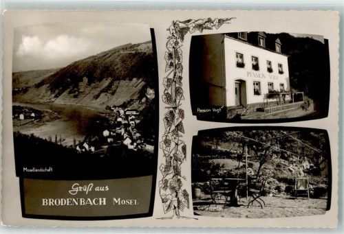 Brodenbach Pension Geschwister Vogt Garten Moseltal