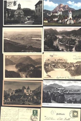 Füssen Lot mit 16 div AK