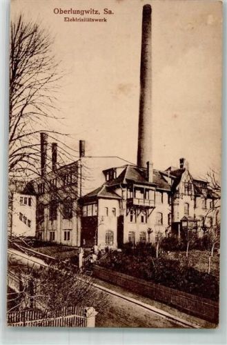 09353 O9273 Oberlungwitz Foto AK Elektrizitätswerk