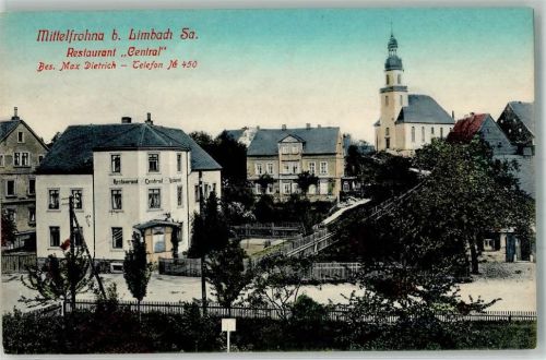 Niederfrohna Mittelfrohna Gasthaus Central Johanniskirche
