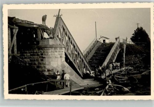 Holzheim Eingestürzte Brücke Ort lt. Fotograf