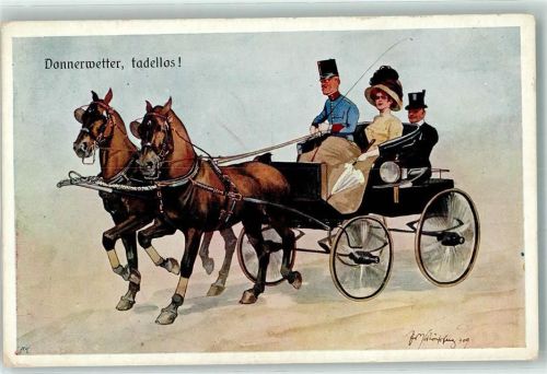 Donnerwertter tadellos Kutsche Zweispänner BKW I Nr 555-6