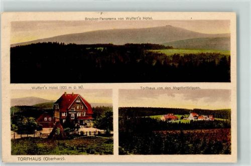 Torfhaus Brocken Wulfert´s Hotel 800 m Magdbettklippen