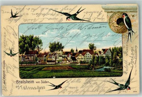 Crailsheim 1904 Crailsheim Schwalben Schwalbennest