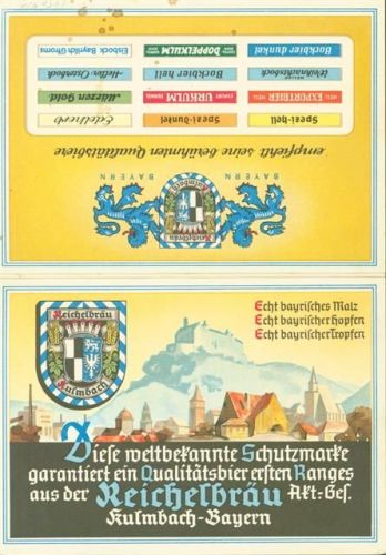 Kulmbach Brauerei Reichelbach Klappkarte