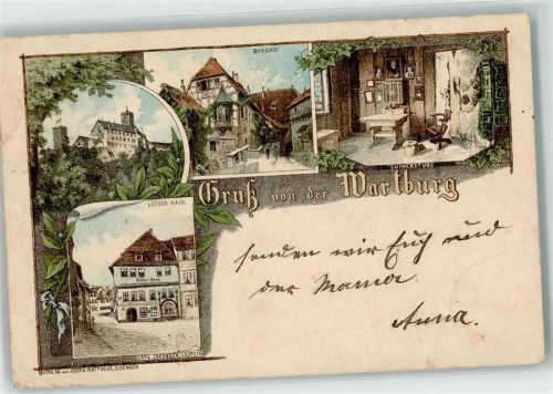 Wartburg Burghof Lutherstube Luther Haus