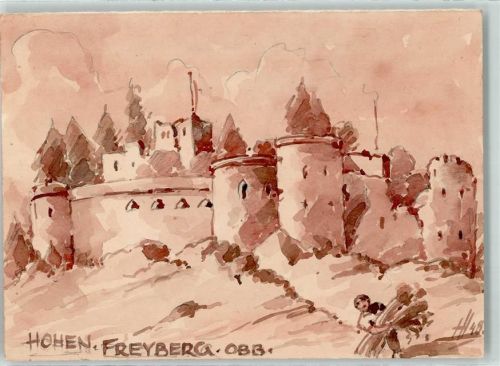Eisenberg Handgemalt Hohen Freyberg sign