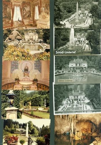 82488 W8107 Ettal Lot mit 30 Fotos Schloss Linderhof Original aus dem Archiv eines Ansichtskartenverlags untersch. Grössen