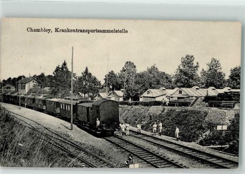 Chambley-Bussieres 1916 Krankentransportsammelstelle Eisenbahn