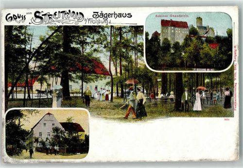 Streitwald Gasthaus Jägerhaus Gartenwirtschaft Schloß Gnandstein