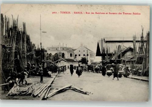 Hanoi - Rue des Bambous et Bureaux des Travaux Publics
