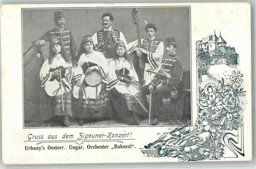 Österr.Ungar. Orchester Rakoczi AK Zigeuner 1906