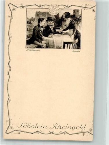 Werbung Söhnlein Rheingold sign Jentzsch Wein