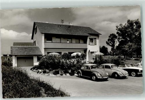 Egenhausen Pension Reusch Auto VW Käfer Foto AK