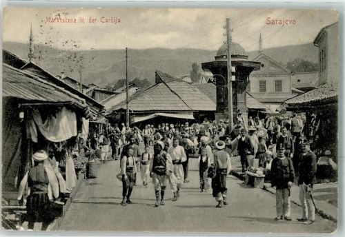 Sarajevo 1912 Marktscene in der Carsija