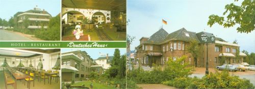 Löningen Hotel Gasthaus Deutsches Haus Innen-und Aussenansicht Klappkarte