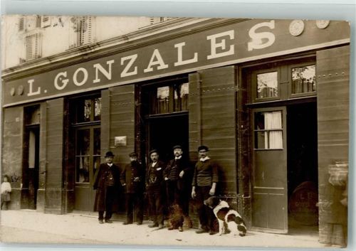 69000 Lyon - Gasthaus L. Gonzales Ort handschriftlich