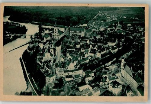 Neuburg Nr. 1155 Fliegeraufnahme Flug-Postkarte D.R.G.M. Nr. 699 468