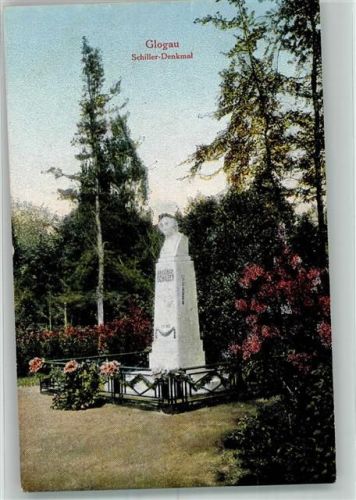 Glogau 1918 Denkmal Schiller Feldpost WK I
