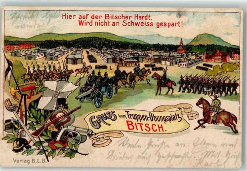 Bitche 1908 Truppenübungsplatz
