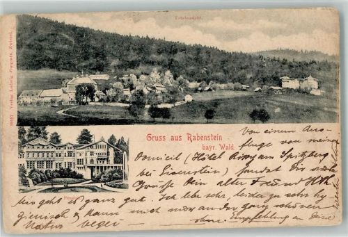 94227 W8372 Rabenstein , Kr Regen 1902 Gebrauchsspuren Pension