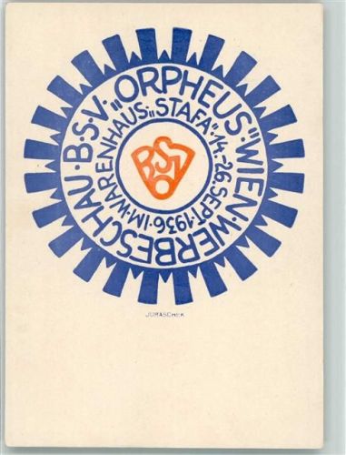 Wien B.S.V. Orpheus Wien Werbeschau im Warenhaus Stafa sign. Juraschek