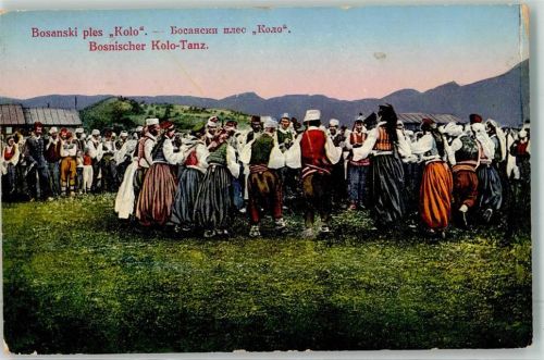 Sarajevo Bosnischer Kolo Tanz Tracht Ort lt. Verlag