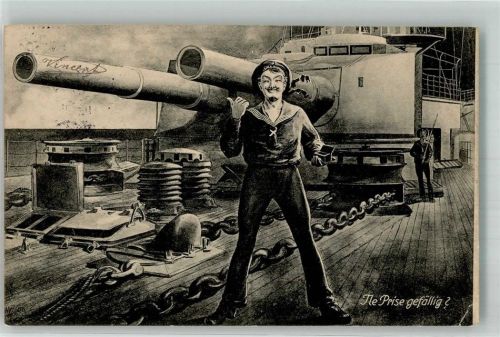 1914 Ne Prise gefällig Panzerschiff Marine