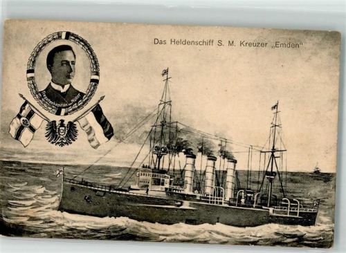 Heldenschiff S.M. Kreuzer Emden Kapitän Müller WK I