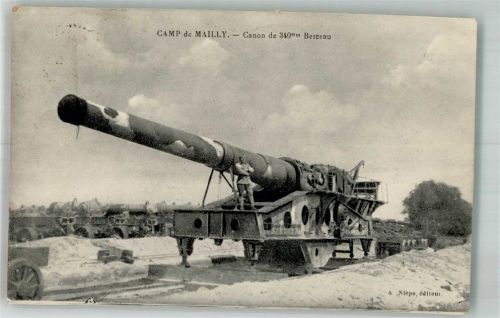 Camp de Mailly Kanone de 340mm Berceau Waffe
