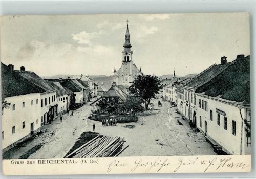 Reichental Gruss Turm Uhr Platz Kinder