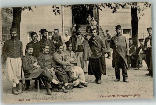 Voerde 1914 Verwundete Kriegsgefangene Friedrichsfeld WK I