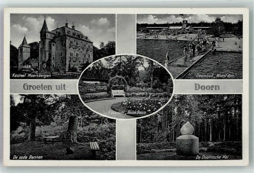 Doorn Burg Moersbergen Rosarium Schwimmbad Denkmal de Doornsche kei