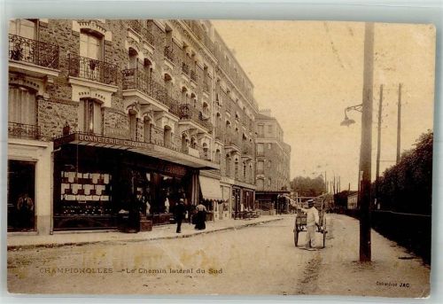 21230 Champignolles Foto AK Geschäft Le chemin lateral du Sud